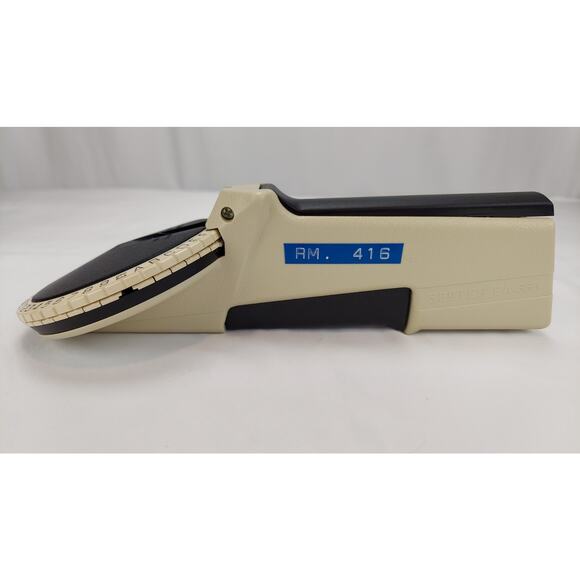 Vintage Scotch Label Maker EA-350 Label Maker Alphabet & Numbers Dial USA Tested - Picture 5 of 8